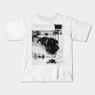 Steam Train Ride - Vintage Trains Kids T-Shirt